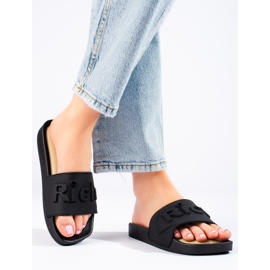 W. Potocki Chaussons femme Potocki noirs 1