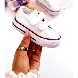 FR1 Baskets Enfant Avec Velcro Bernie Blanc blanche 3