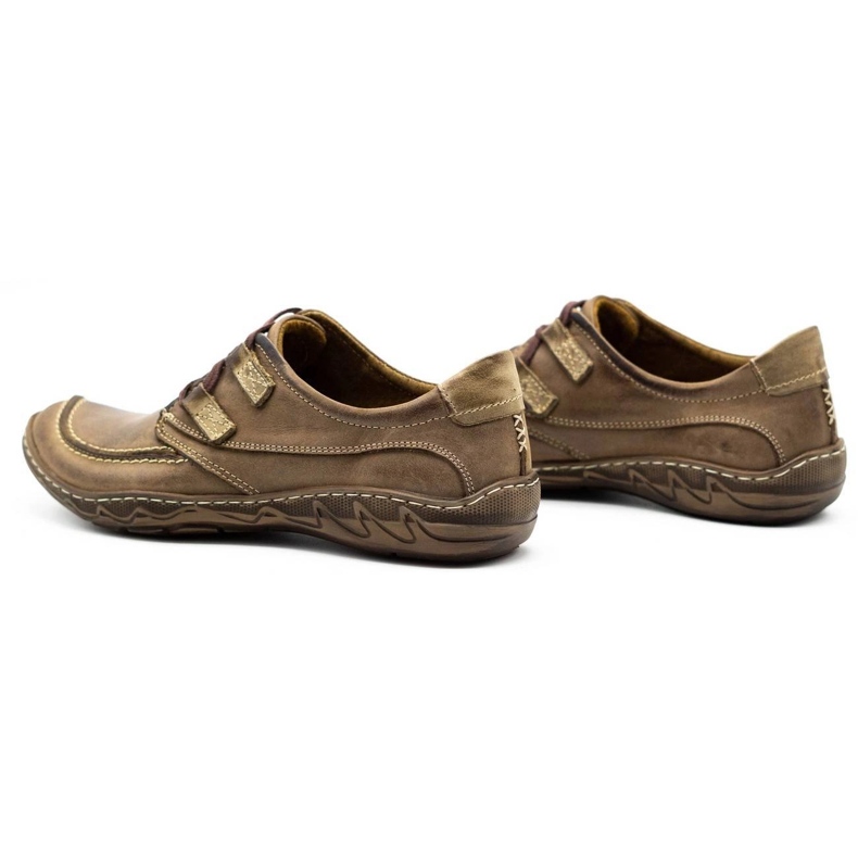 KOMODO Chaussures en cuir pour hommes 583 Marron brun 1