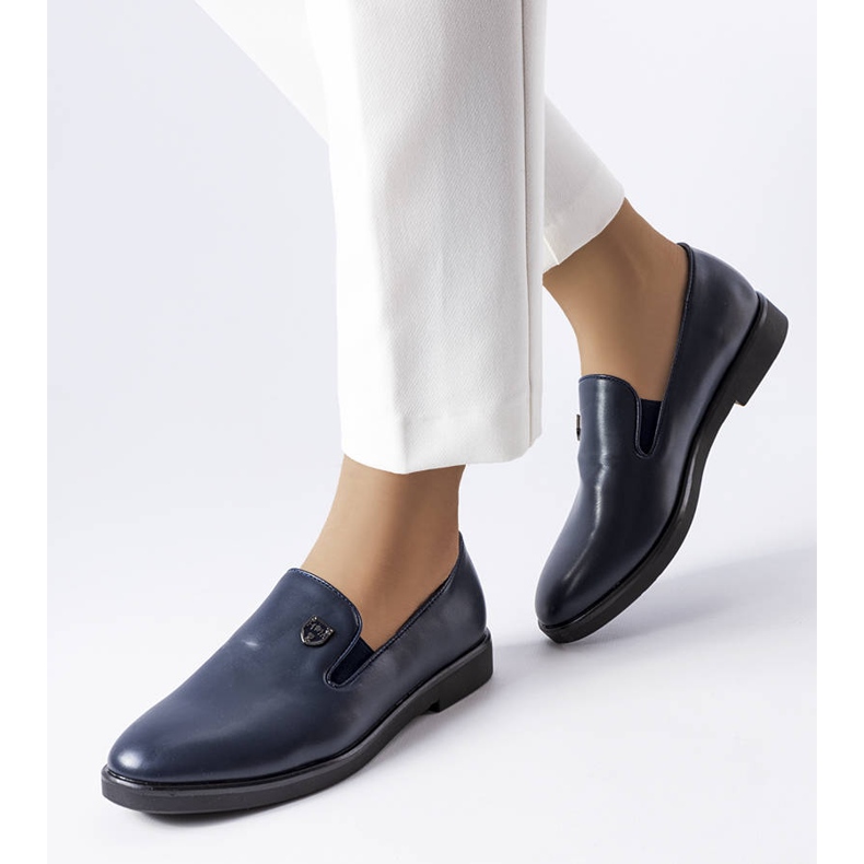 Chaussures Concord unies bleu marine 1