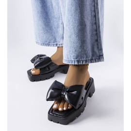 Seastar Claquettes noires à semelles de tracteur de Bossé le noir 1 Seastar Claquettes noires à semelles de tracteur de Bossé le noir 1