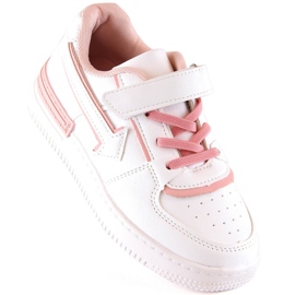 Chaussures de sport pour filles avec velcro blanc Vinceza 34628 1