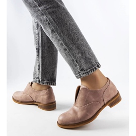 Derbies beiges LS5379 Taupe 1