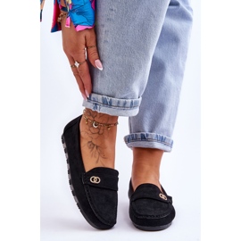 Castelo Mocassins en Daim Noir 1