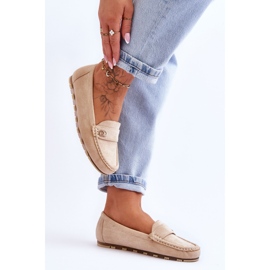 Mocassins en daim beiges Castelo 4