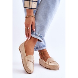 Mocassins en daim beiges Castelo 2