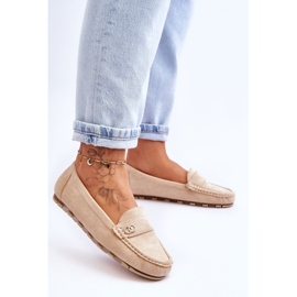 Mocassins en daim beiges Castelo 3