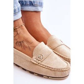 Mocassins en daim beiges Castelo 5