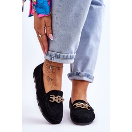 Mocassins en daim pour femmes Noir Sorento le noir 1