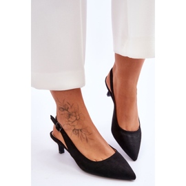 Escarpins Peep Toe Bas Noir Lia le noir 3