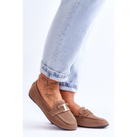 Mocassins à enfiler classiques beiges Carly 7