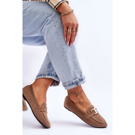 Mocassins à enfiler classiques beiges Carly 5