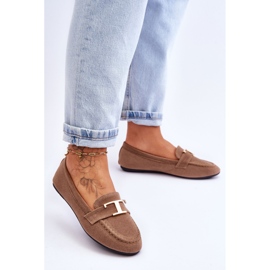 Mocassins à enfiler classiques beiges Carly 3