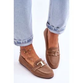 Mocassins à enfiler classiques beiges Carly 4