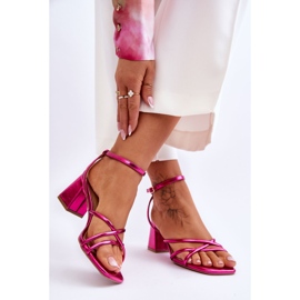 Sandales à talons hauts Fuchsia Felisa à la mode rose 2