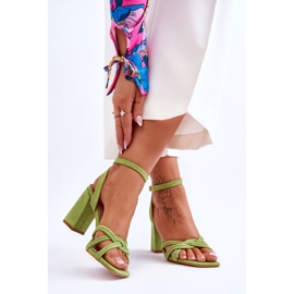 Sandales Classiques en Daim Vert Bernett 2