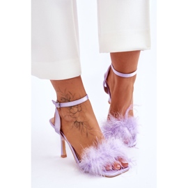FB2 Sandales femme violettes Tiffany Feather 1