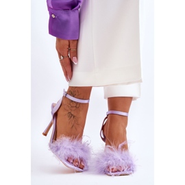 FB2 Sandales femme violettes Tiffany Feather 2