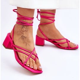 Sandales Attachées Talons Hauts Roses Secret Love 2