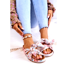 Chaussons Classiques Avec Fleurs Big Star JJ274703 Gris clair 2