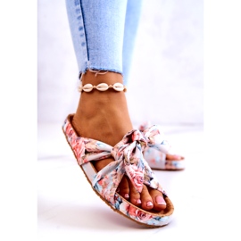 Chaussons Classiques Avec Fleurs Big Star JJ274703 Gris clair 1
