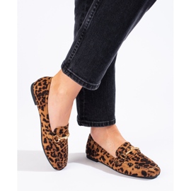 Mocassins femme en daim à enfiler Shelovet brun 1 Mocassins femme en daim à enfiler Shelovet brun 1