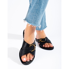 Chaussons femme Shelovet noirs le noir 1