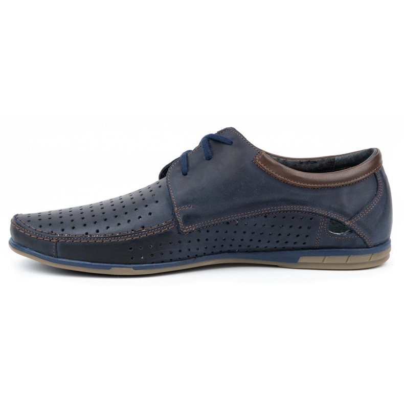 Olivier Chaussures ajourées homme 563 bleu marine 1
