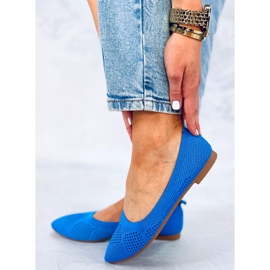 Ballerines ajourées Forlani Bleu 4