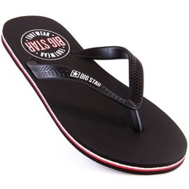 Tongs homme noir Big Star JJ174536 le noir 1