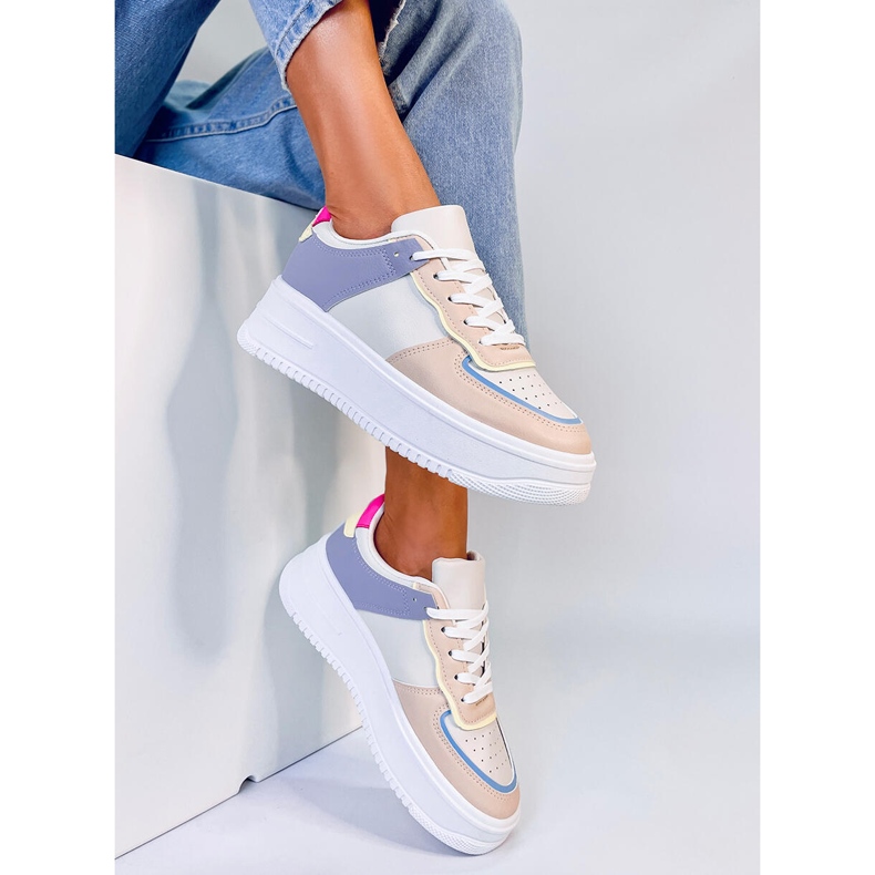 Baskets Colourful Fields Beige multicolore 1