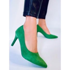 Escarpins classiques femme Eurielle Vert 1