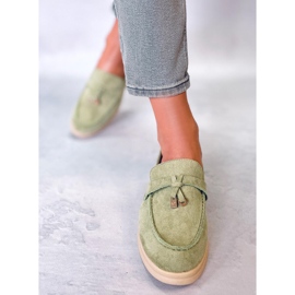 BM Mocassins en daim d'Ottavia Green vert 5