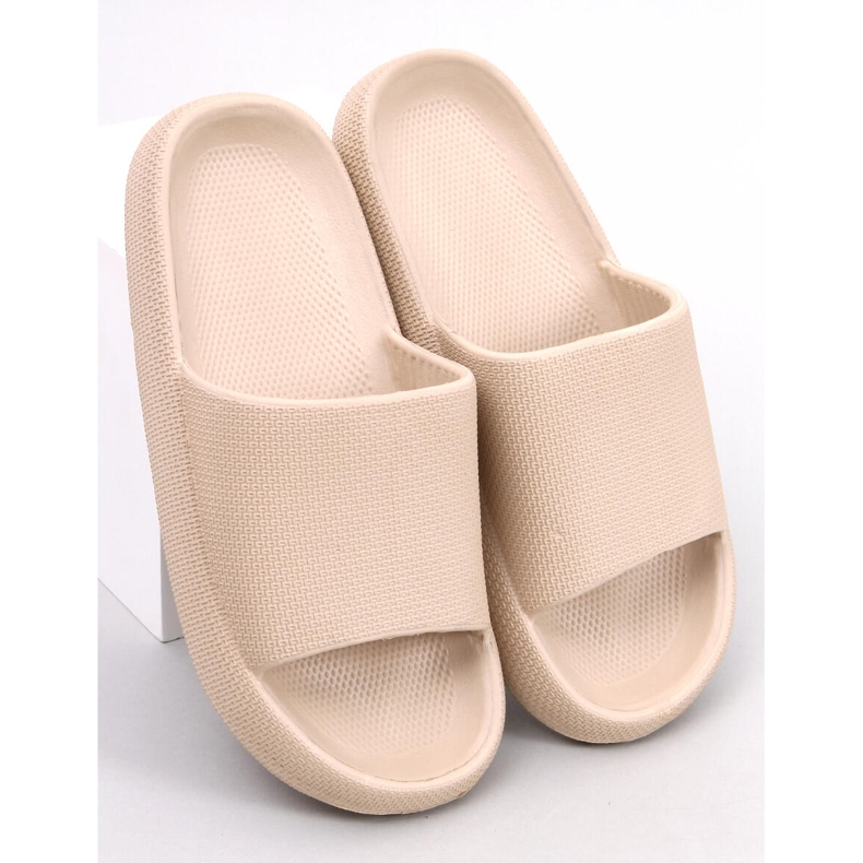 BM Claquettes Ritter Kaki en caoutchouc beige 1