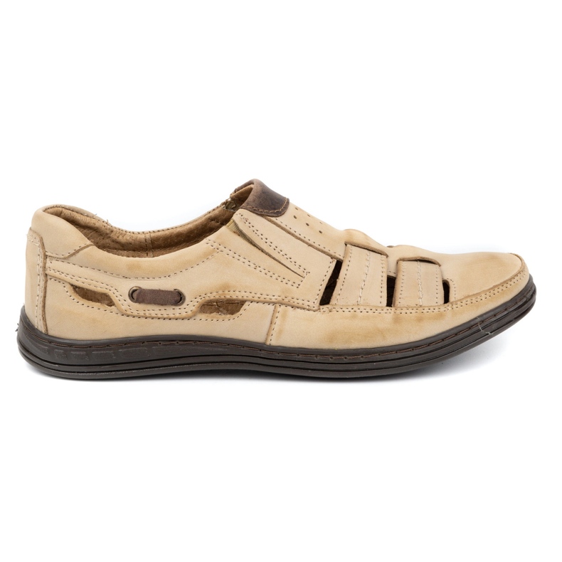 Polbut Chaussures ajourées homme 06 pour l'été beige 1