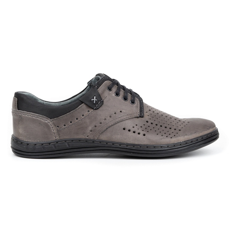 Polbut Chaussures en cuir pour homme 402 été gris 1