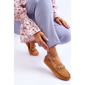 Mocassins Classiques En Daim Avec Embellissement Amera Camel brun 5