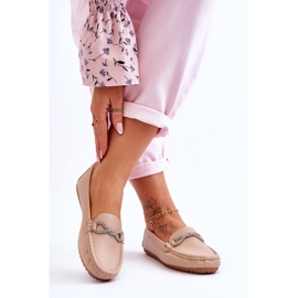 Mocassins à enfiler pour femmes avec décoration scintillante Beige This Moment 2