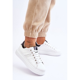 Chaussures de sport pour femmes blanches et noires Be First! 2 Chaussures de sport pour femmes blanches et noires Be First! 2