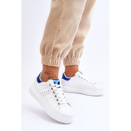 Chaussures de sport pour femmes blanches et bleues Be First! 2 Chaussures de sport pour femmes blanches et bleues Be First! 2