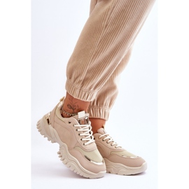 Baskets à Plateforme Classiques Beiges Need It 7