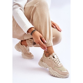 Baskets à Plateforme Classiques Beiges Need It 5