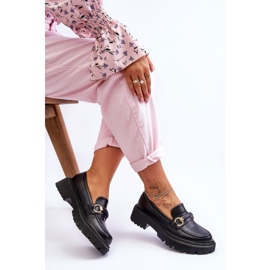 Mocassins Femme Plateforme Massive Noir Calypso le noir 4