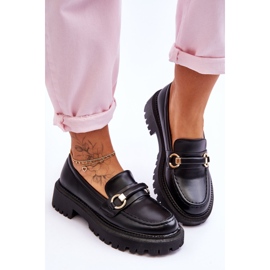 Mocassins Femme Plateforme Massive Noir Calypso le noir 3