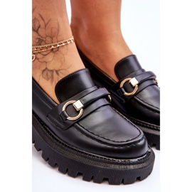 Mocassins Femme Plateforme Massive Noir Calypso le noir 5