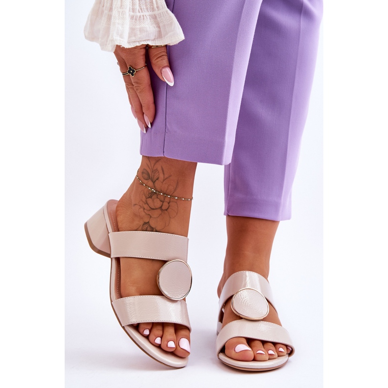 Escarpins Élégants Sergio Leone KL310 Beige 1