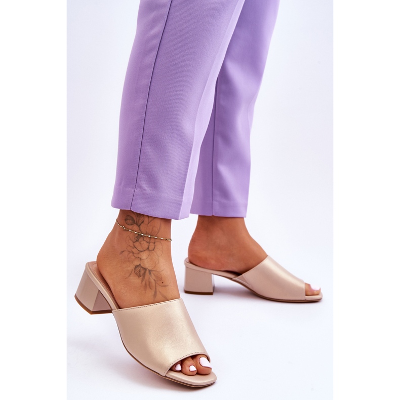 Élégantes Chaussons Lisses Sergio Leone KL317 Beige 2