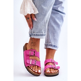 FB1 Pantoufles à enfiler Fuchsia Destino pour femmes rose 1