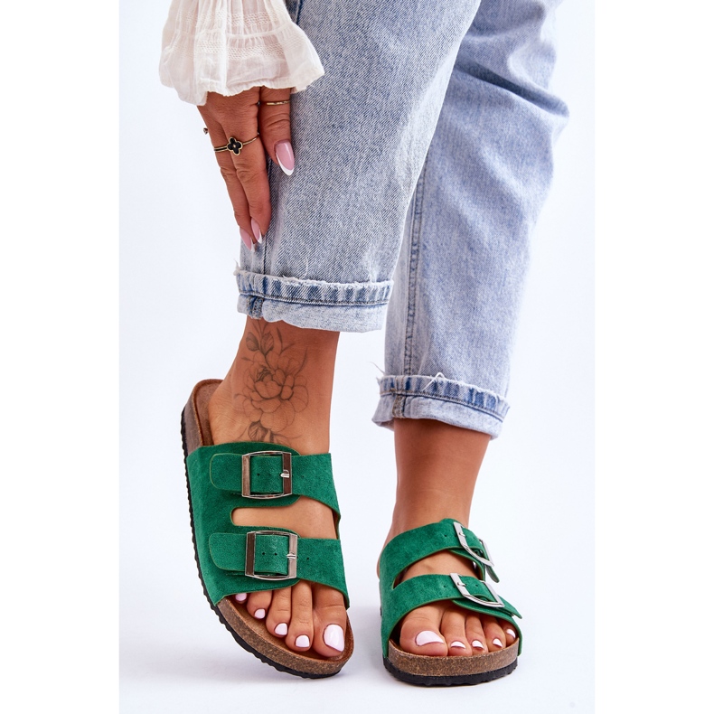 FB1 Chaussons Femme Vert Destino 1