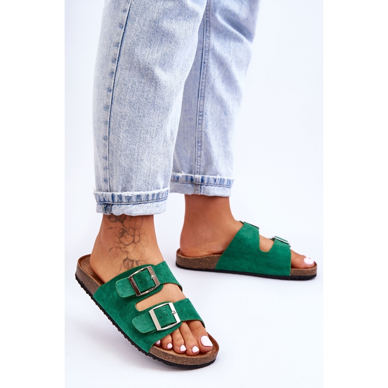 FB1 Chaussons Femme Vert Destino 2
